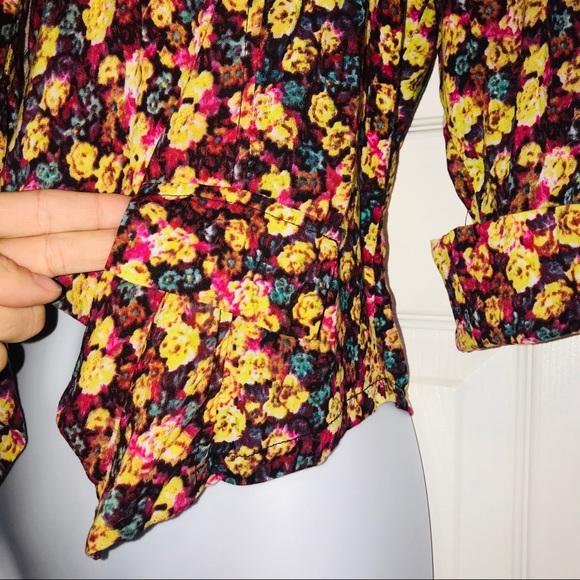 MATERIAL GIRL Fun Floral Shrug- Juniors Small - Picture 2 of 6